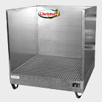 Reinigungskabinen mit Spritzschutz