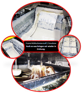 Fremd-Kühlschmierstoff / Emulsion - Christol bringt auch dies wieder in Ordnung